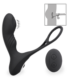 Hero vibrating prostate massager with cock rings