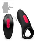 Jazz remote control vibrating double cock ring