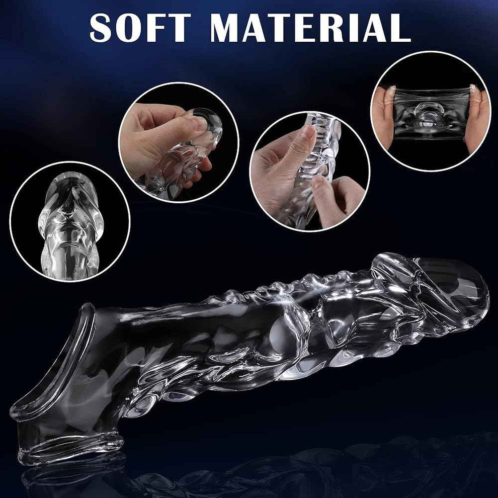 Double Signal Vibrating Penis Sleeve Cock Ring