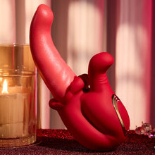 Load image into Gallery viewer, Joylume Lamia vibrator featuring telescopic thrusting and rotating stimulation