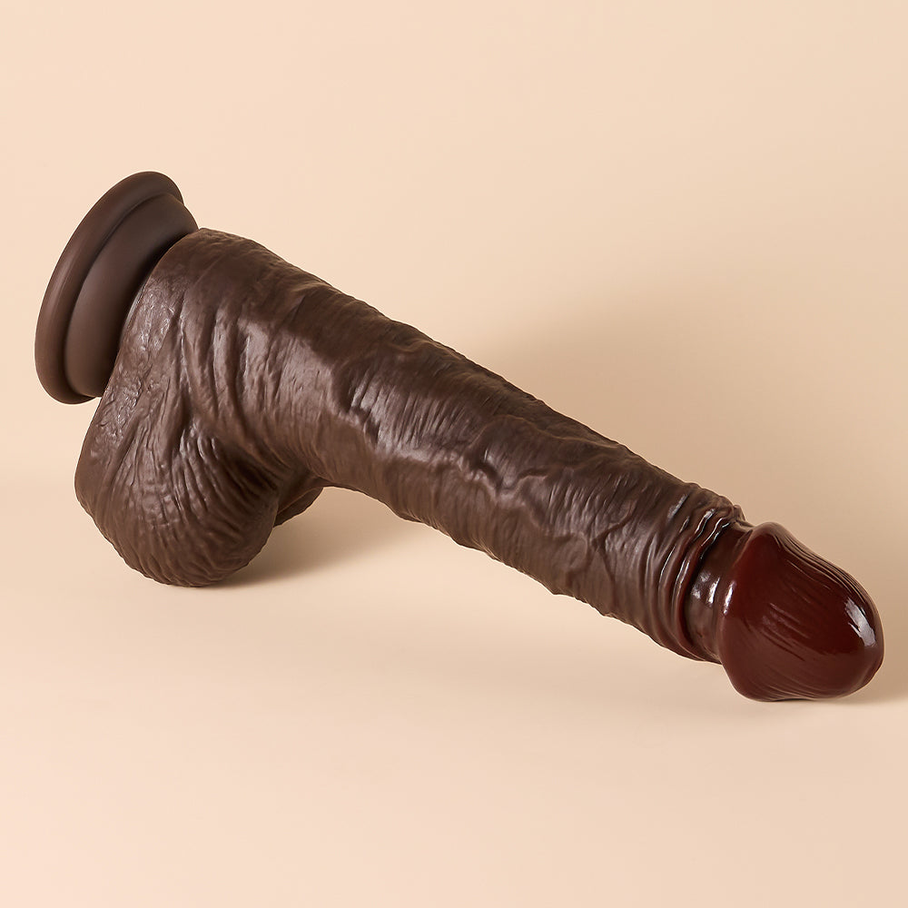 Joylume ObsidianCurve body safe silicone dildo with smooth flexible finish