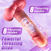 Load image into Gallery viewer, Joylume Silky Lover Crimson Surge thrusting dildo designed for deep rhythmic motion