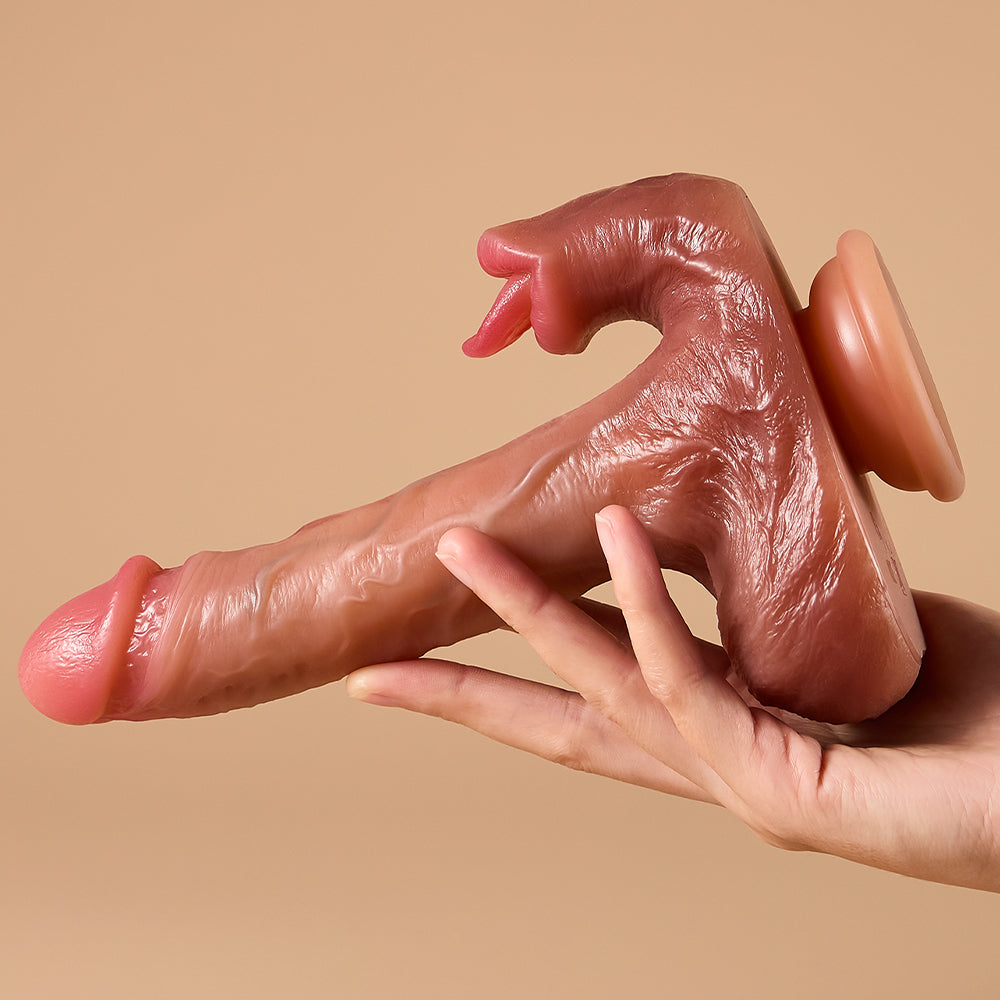 Joylume Still Going anal dildo featuring soft teasing tongue detail