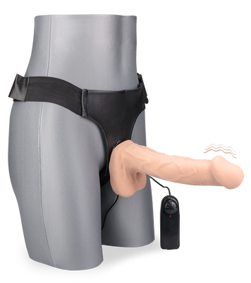 Landon extra-large vibrating strap-on dildo