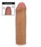Liquid silicone penis sleeve with foreskin