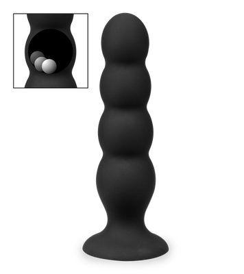 Malta 4-bead suction-cup butt plug