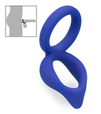 Moon silicone double cock ring