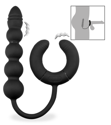 Nebulo vibrating anal beads and cock ring