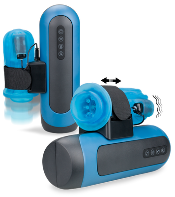 November thrusting and vibrating masturbator