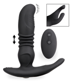 Paris vibrating and thrusting prostate stimulator with testicle massager