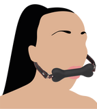 Puppy Play silicone dog bone gag 6.00 inches