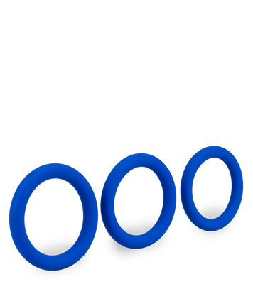 Raven set of three medical-grade silicone cock rings