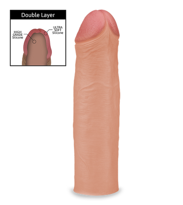 Realistic smooth liquid silicone penis sleeve