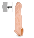 Realistic veiny penis-enhancing sleeve