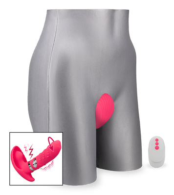 Remote control electrostimulation and rotating vibrating knickers