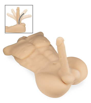 Rick muscular male torso with penis and anus