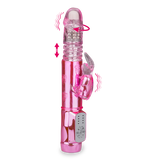 Rotating and thrusting rabbit vibrator
