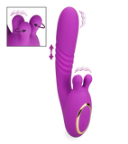 Royal thrusting clit-massaging vibrator