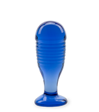 Saturn glass anal plug