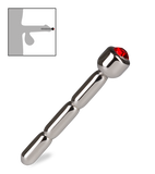 Short rhinestone urethral plug