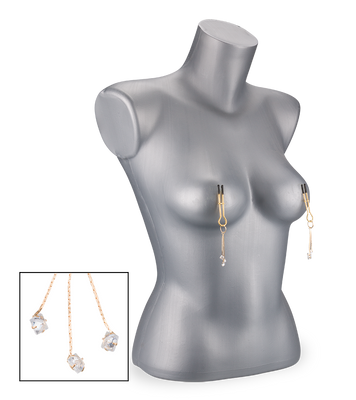 Sirius rhinestone nipple clamps