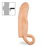 Size-enhancing silicone penis sleeve 2.00 inches