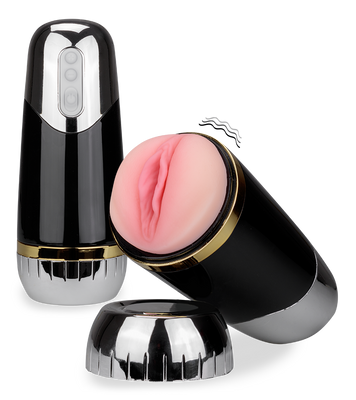 Solstice realistic vibrating masturbator