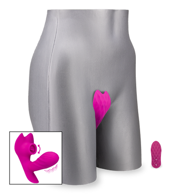 Special cunnilingus vibrating knickers with heated dildo