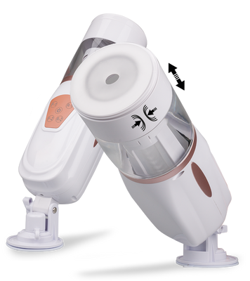 Telescopic thrusting airbag masturbator