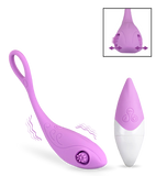 Textured clitoris-stimulating vibrating love egg