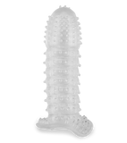 Textured crystal penis extension