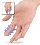 Textured finger vibrator