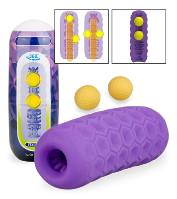 Twin Balls manual male masturbator