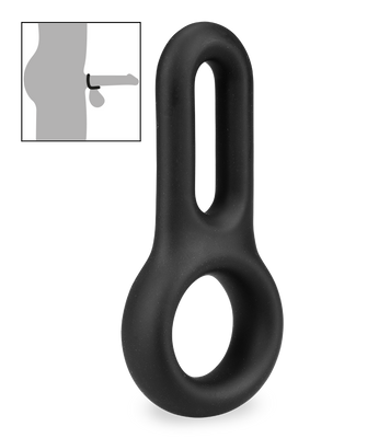 Vaster medical-grade silicone double cock ring