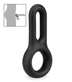 Vaster medical-grade silicone double cock ring