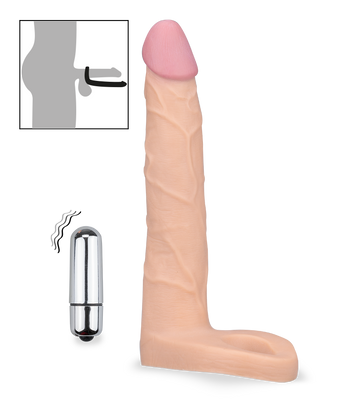 Vibrating double penetration dildo for couples