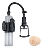 Vibrating penis pump with vagina