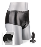 Vinyl butt plug knickers