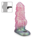 Werewolf silicone cock-sleeve