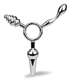 Wheel triple metal butt plug