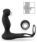 Wireless remote control prostate sex toy with cock ring